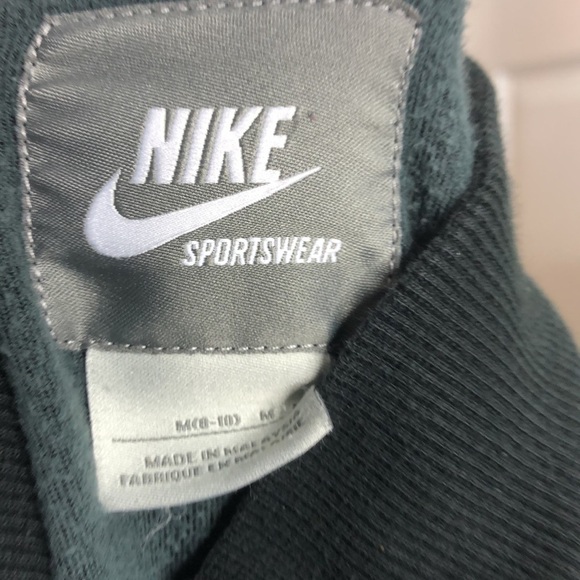 Nike Jacket Dark Green Velour Feel M 8-10 - Picture 4 of 5